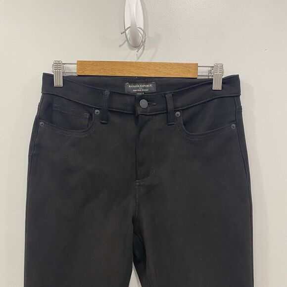 BANANA REPUBLIC 4 High-Rise Soft Stretch Faux Suede Skinny Jeans Classic Preppy - Picture 2 of 16